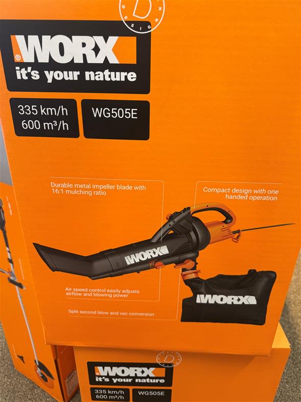 Worx WG505E løvsuger / løvblæser